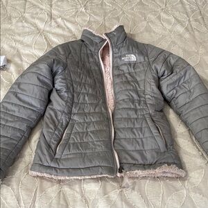 The North Face reversible jacket size 10/12 girls